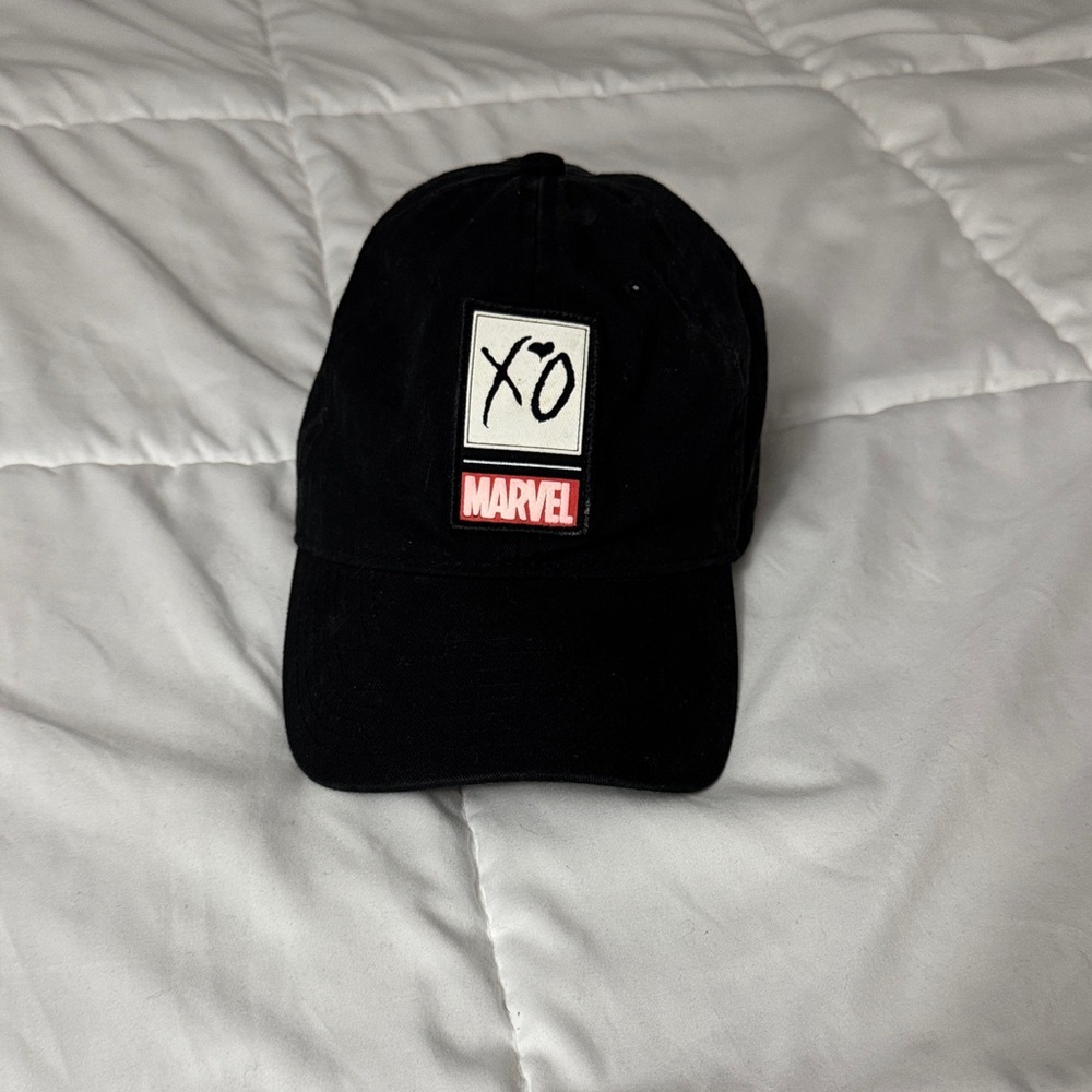Marvel X The Weeknd Volume One Issue One Black Baseball Hat with XO Patch